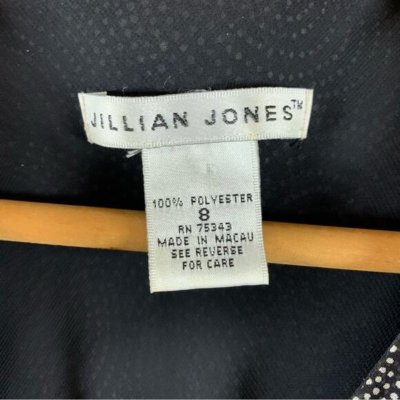 Jillian‎ Jones Chiffon Wrap Midi Dress Sz 8 Celestial Feminine Flowy Ruffle - Picture 10 of 12